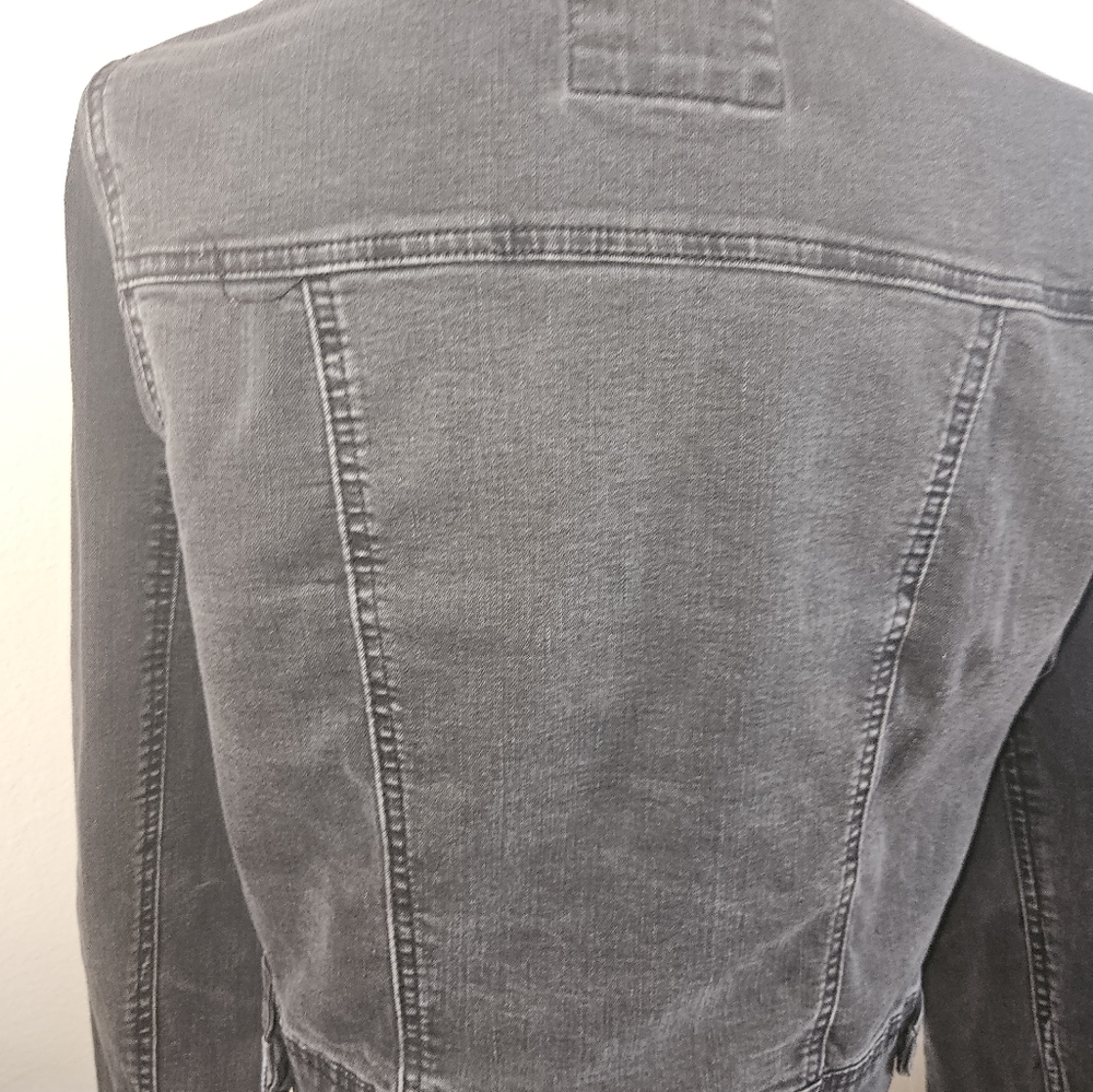 Wax Jean Basic Denim Black Jean Jacket Size 1xl - Picture 9 of 12